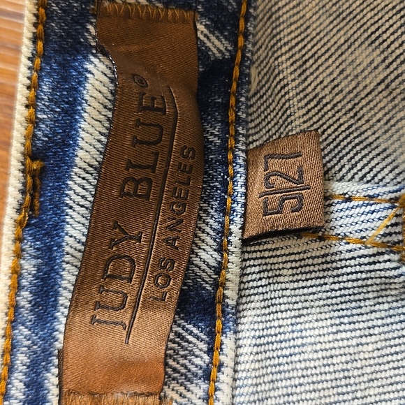 JUDY BLUE Wide Leg Acid Wash Jeans Sz 27 - Picture 3 of 7